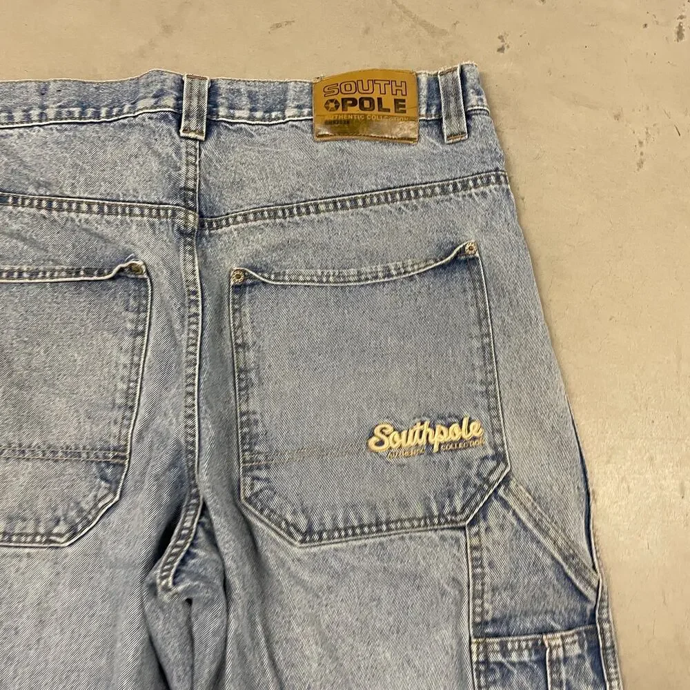 Y2K baggy cargo southpole jean shorts 38